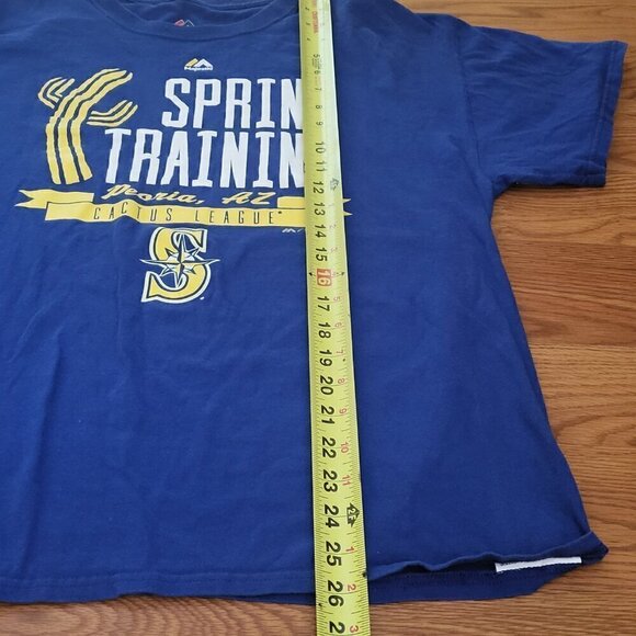 Seattle Mariners Men's MLB Spring Training Cactus League Shirt Majestic Large - Picture 9 of 11